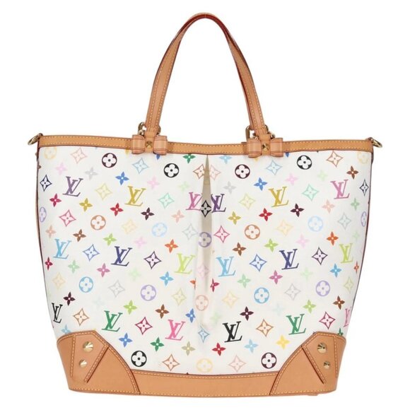 LOUIS VUITTON Multicolor Shirley GM Hand Bag 2way White M93214 LV Auth 115639AM - Picture 2 of 16